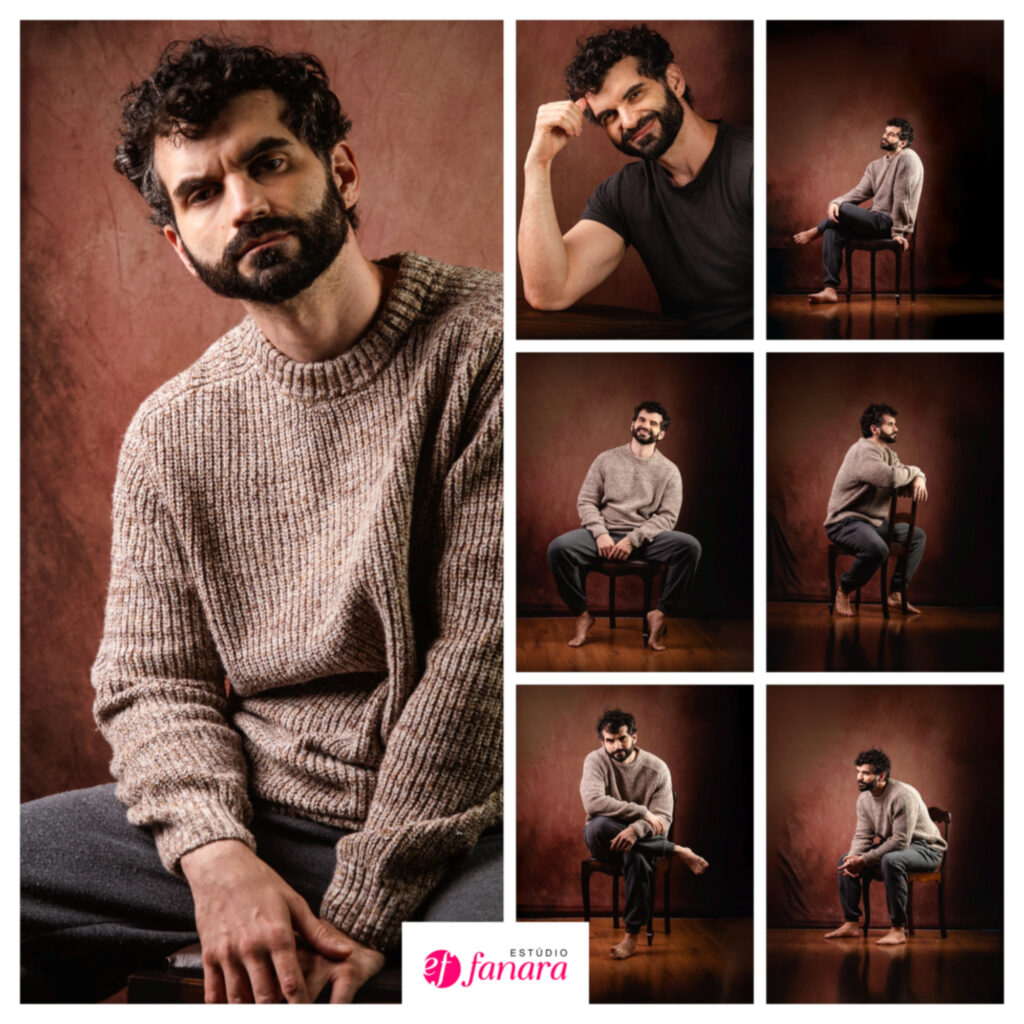 Composite de ator criado pelo Estúdio Fanara - RJ